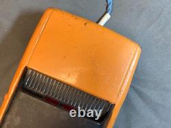 Vtg Orange Bandai Porsche 914 Battery Power Remote Controlled Toy Tin Car Rare