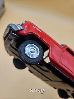 Vtg SSS Toys Japan House Trailer S-303 Tin Pressed Metal Friction Car & Camper