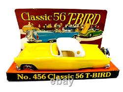 Vtg Simms Classic 56 T-Bird No. 456 Yellow MOC toy car WOW
