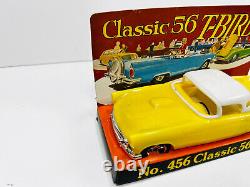 Vtg Simms Classic 56 T-Bird No. 456 Yellow MOC toy car WOW