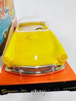 Vtg Simms Classic 56 T-Bird No. 456 Yellow MOC toy car WOW