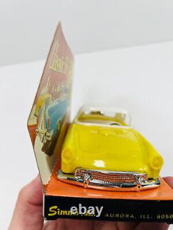 Vtg Simms Classic 56 T-Bird No. 456 Yellow MOC toy car WOW