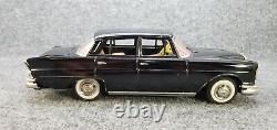 Vtg Sss Tin Litho Mercedes 230 S Black Friction Car With Lifts Works Japan Rare