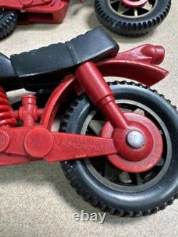 Vtg TONKA Jeep with Trailer & Dual Motorcycles Retro 70's Toy