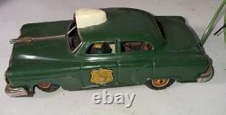 Vtg Tin Dick Tracy Police Car Battery Operated Remote Control By Line Mar Toys
