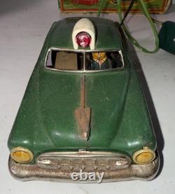 Vtg Tin Dick Tracy Police Car Battery Operated Remote Control By Line Mar Toys