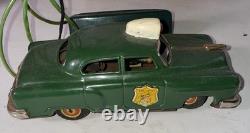 Vtg Tin Dick Tracy Police Car Battery Operated Remote Control By Line Mar Toys