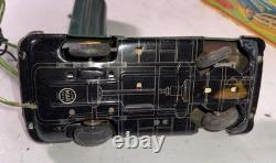 Vtg Tin Dick Tracy Police Car Battery Operated Remote Control By Line Mar Toys