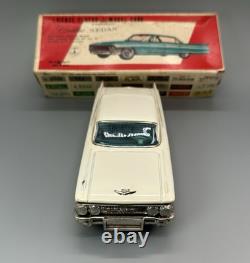 Vtg Tin Friction 1962 Cadillac Sedan withBox / Bandai Toys Japan / Man Cave Decor Vtg Tin Friction 1962 Cadillac Sedan withBox / Bandai Toys Japan / Man Cave Decor
