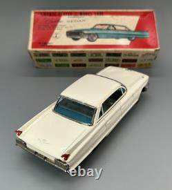 Vtg Tin Friction 1962 Cadillac Sedan withBox / Bandai Toys Japan / Man Cave Decor