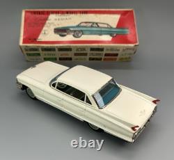 Vtg Tin Friction 1962 Cadillac Sedan withBox / Bandai Toys Japan / Man Cave Decor Vtg Tin Friction 1962 Cadillac Sedan withBox / Bandai Toys Japan / Man Cave Decor