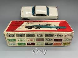Vtg Tin Friction 1962 Cadillac Sedan withBox / Bandai Toys Japan / Man Cave Decor