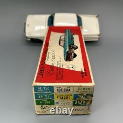 Vtg Tin Friction 1962 Cadillac Sedan withBox / Bandai Toys Japan / Man Cave Decor