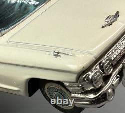 Vtg Tin Friction 1962 Cadillac Sedan withBox / Bandai Toys Japan / Man Cave Decor