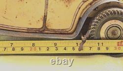 Vtg Wind Up Lithograph Toy Car Mettoy Rolls Royce Tinplate England