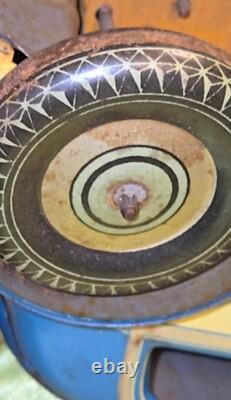 Vtg Wind Up Lithograph Toy Car Mettoy Rolls Royce Tinplate England