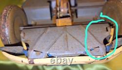 Vtg Wind Up Lithograph Toy Car Mettoy Rolls Royce Tinplate England