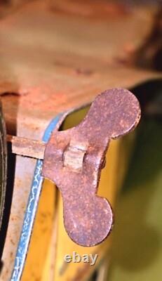 Vtg Wind Up Lithograph Toy Car Mettoy Rolls Royce Tinplate England