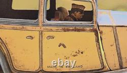 Vtg Wind Up Lithograph Toy Car Mettoy Rolls Royce Tinplate England