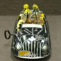WORKING MARX Jumping JALOPY College Boy Car Wind Up Tin Toy