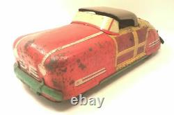 WYANDOTTE TOYS WOODY CONVERTIBLE TOY CAR PRESSED STEEL VINTAGE 1930s 12