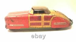 WYANDOTTE TOYS WOODY CONVERTIBLE TOY CAR PRESSED STEEL VINTAGE 1930s 12