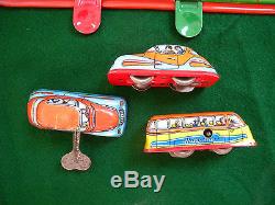 Wind Up Toy Car/bus Game 1960s Communist Hungary Rare Condition