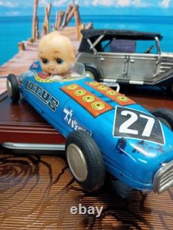 Wind-up tin car Kewpie car Showa retro nostalgic original custom antique JP