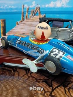 Wind-up tin car Kewpie car Showa retro nostalgic original custom antique JP