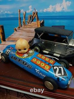 Wind-up tin car Kewpie car Showa retro nostalgic original custom antique JP