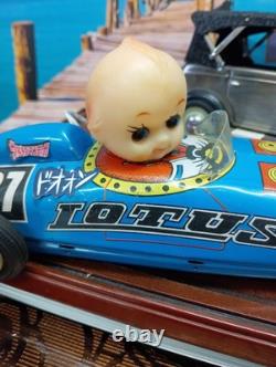 Wind-up tin car Kewpie car Showa retro nostalgic original custom antique JP
