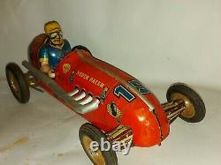 Wuco Super Racer Rare Tin Toy Car Yonezawa Race