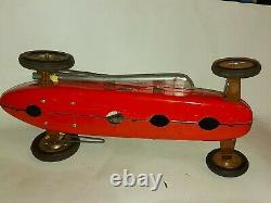 Wuco Super Racer Rare Tin Toy Car Yonezawa Race