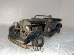 Ww2 Tippco Tin Wind Up Leader Mercedes Car Toy German Soldier Lineol Elastolin