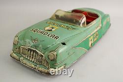 XL 20 VTG Marx Official Dick Tracy Convertible Squad Car Pressed Steel & Tin