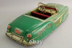 XL 20 VTG Marx Official Dick Tracy Convertible Squad Car Pressed Steel & Tin