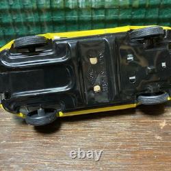 YONEYA Vintage Tin Toy Car Mercedes Benz Taxi Yellow Showa Retro