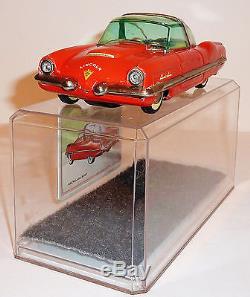 YONEZAWA Japanese Tin Litho Friction 1950s LINCOLN XL-500 CONCEPT CAR with CASE