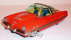 YONEZAWA Japanese Tin Litho Friction 1950s LINCOLN XL-500 CONCEPT CAR with CASE