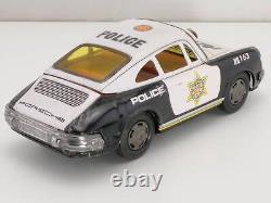Yone Japan Porsche 911 901 USA Police Friction Tin Car 60er 1703-04-18