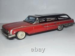 Yonezawa 1960 Ford Country Squire Station Wagon Tin Litho Toy Friction Car Japan