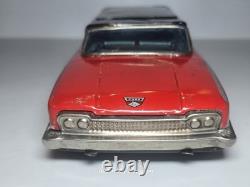 Yonezawa 1960 Ford Country Squire Station Wagon Tin Litho Toy Friction Car Japan