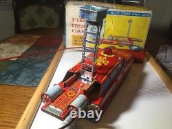 Yonezawa Toyama FIRE CHIEF CAR tin toy Made in JAPAN vintage