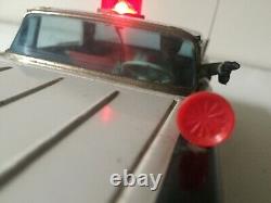 Yonezawa (japan) Battery Operated Tinplate Lincoln Police Highway Patrol Car