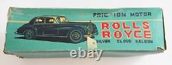 Yonezawa toys Rolls-Royce Silver Cloud saloon blue tin car with box