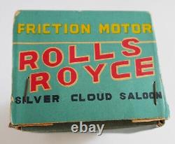 Yonezawa toys Rolls-Royce Silver Cloud saloon blue tin car with box