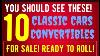 You Should See These Classic Car Convertibles For Sale In This Video Driveable Rare Beautiful Cars